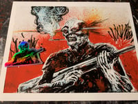 Image 1 of War, holo sticker and print