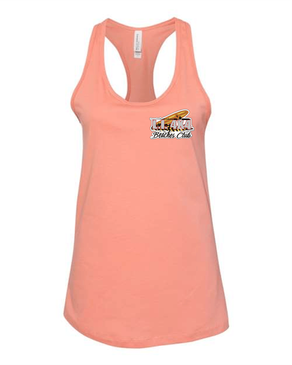 Image of Women's Club Tank Top- Sunset Orange