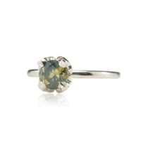 Image 3 of Mini Jasmine Yellow Green Australian Parti Sapphire ring