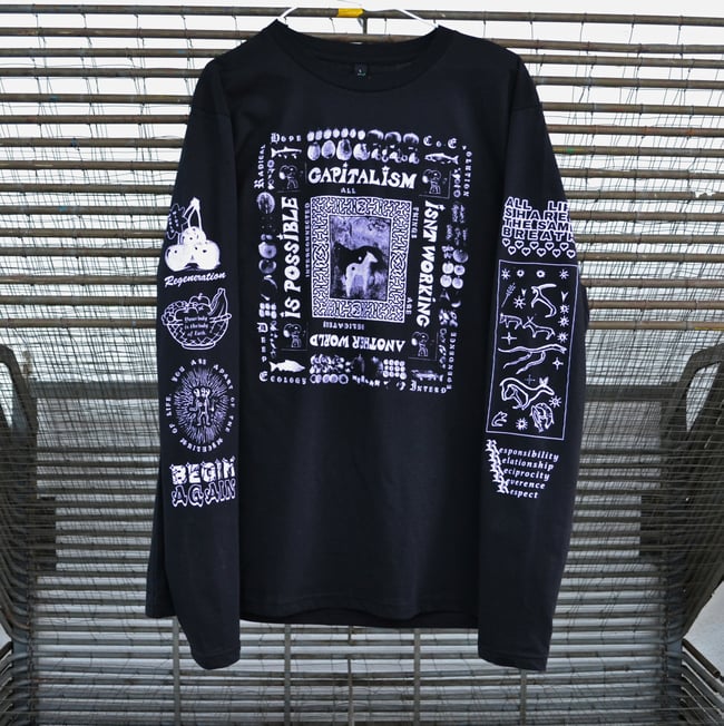 CAPITALISM ISN'T WORKING: BLACK LONGSLEEVE BY COURTNEY PRESBER