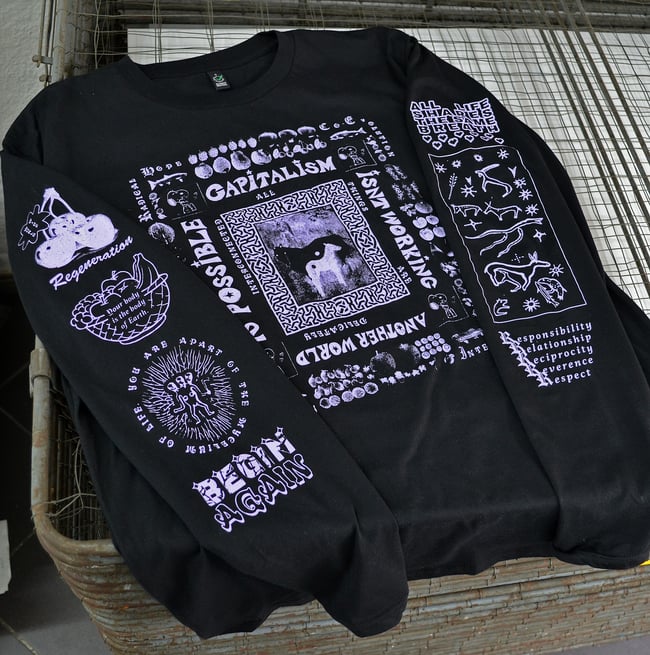 CAPITALISM ISN'T WORKING: BLACK LONGSLEEVE BY COURTNEY PRESBER