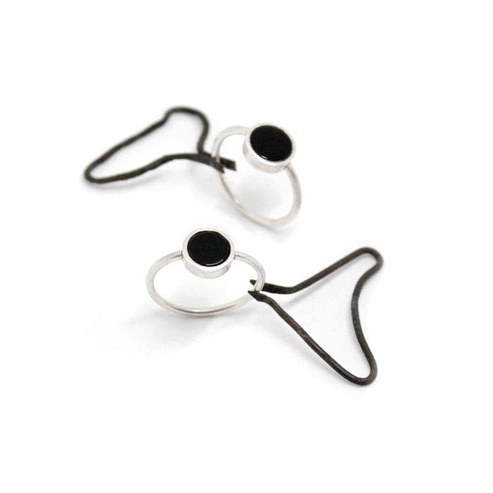 Image of ONYX DOT RINGS