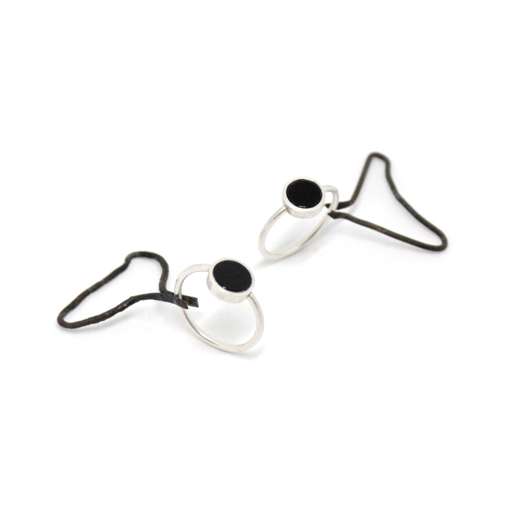 Image of ONYX DOT RINGS