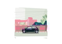 Image 1 of  GREEN MINI COOPER IN PINK UNIVERSE