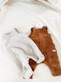 Image 1 of LINEN ROMPER -long style 