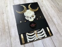 Image 4 of Set C - Set of 5 Postcards Prints of Skeleton Embroidery
