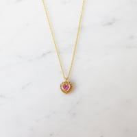Image 2 of Pink Heart Necklace