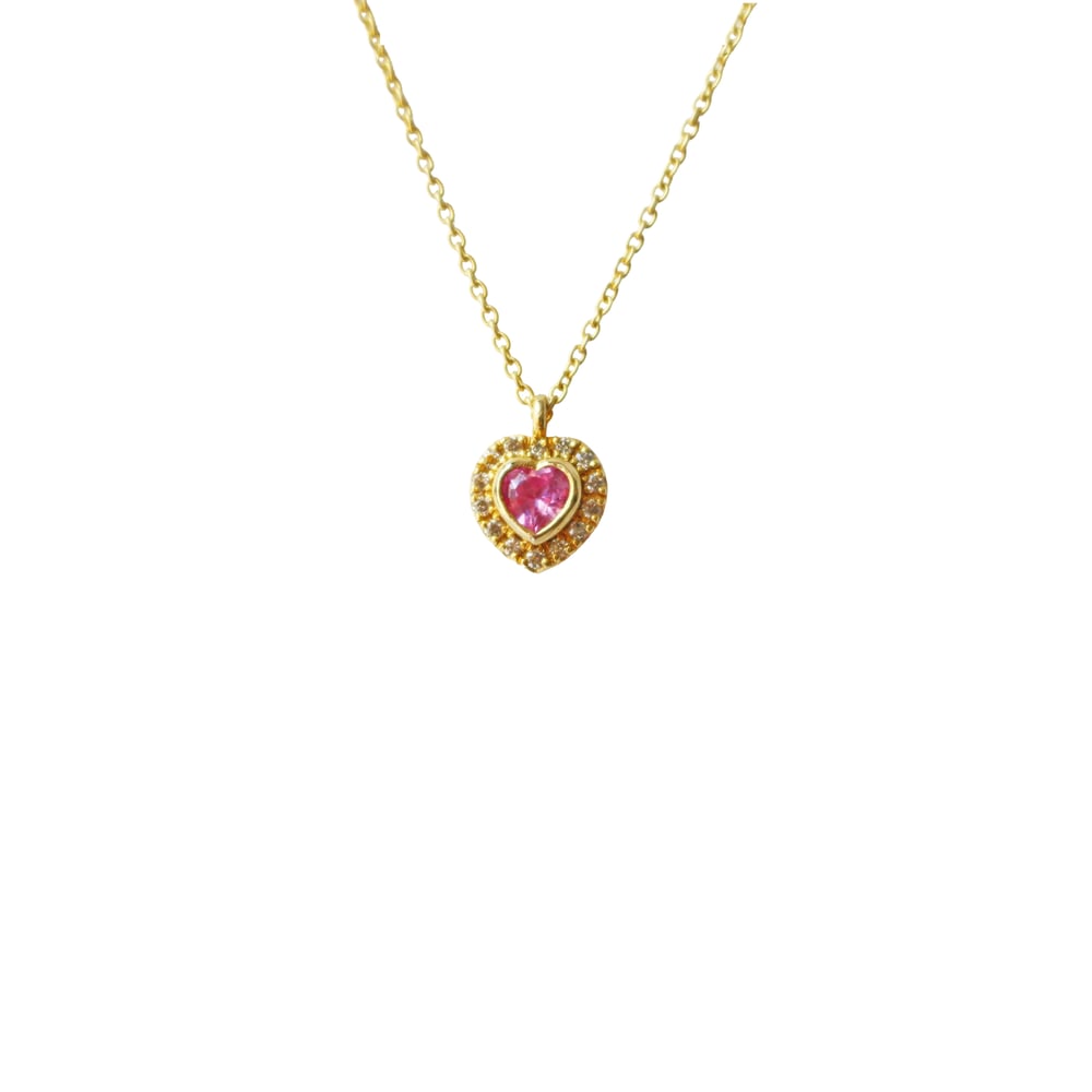 Image of Pink Heart Necklace