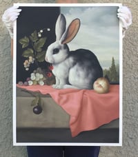 Extra Large Surreal Bunny Still Life Giclee