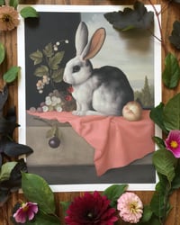 Image 2 of Still Life with Bunny Giclee Print