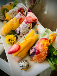 Image 1 of Fruit Stuffed Spring Rolls (half dozen)