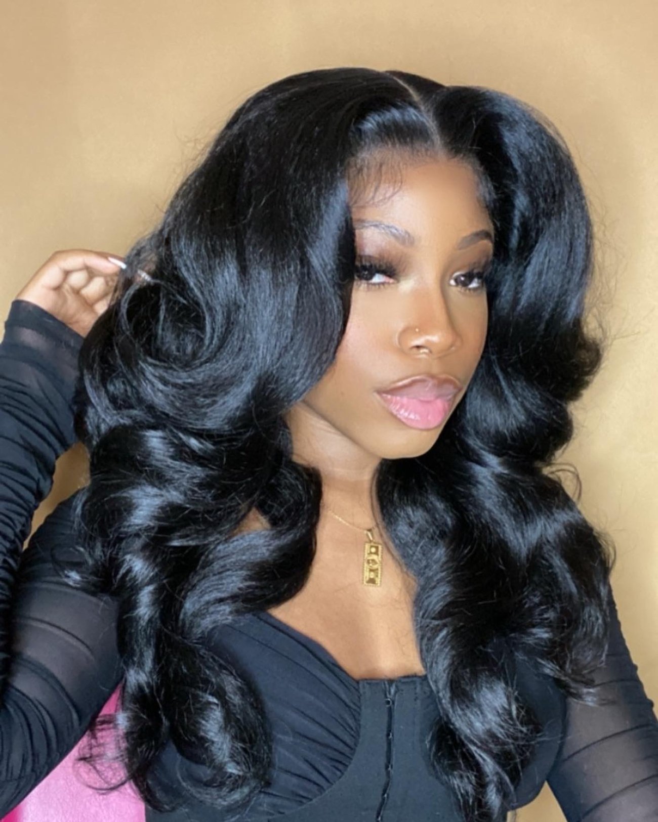 Natural Blow Out Wig | MonaeBee Collection