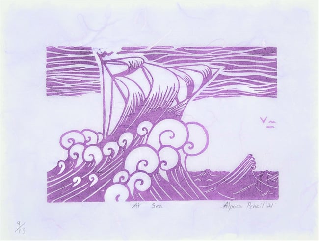 At Sea in Purple