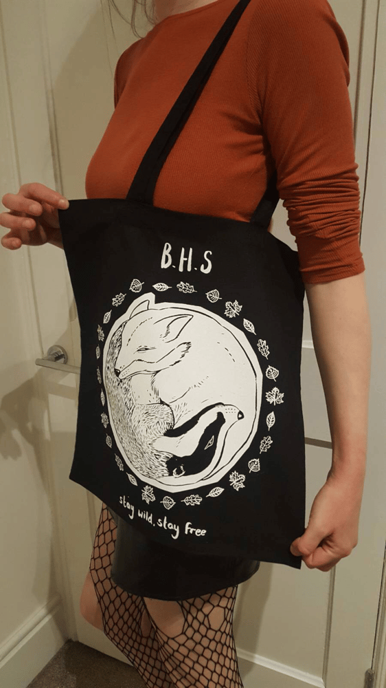 Image of Fox/Badger Tote Bag