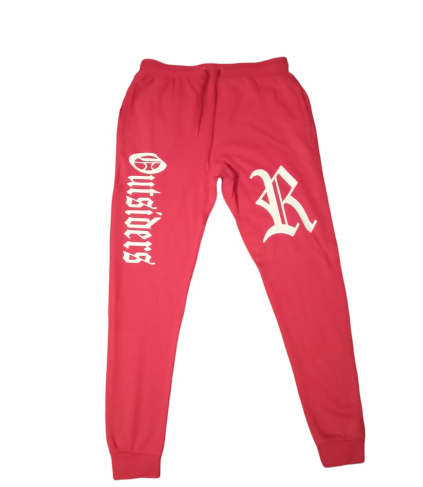 Image of Rebel Outsiders " Red" Sweatpants
