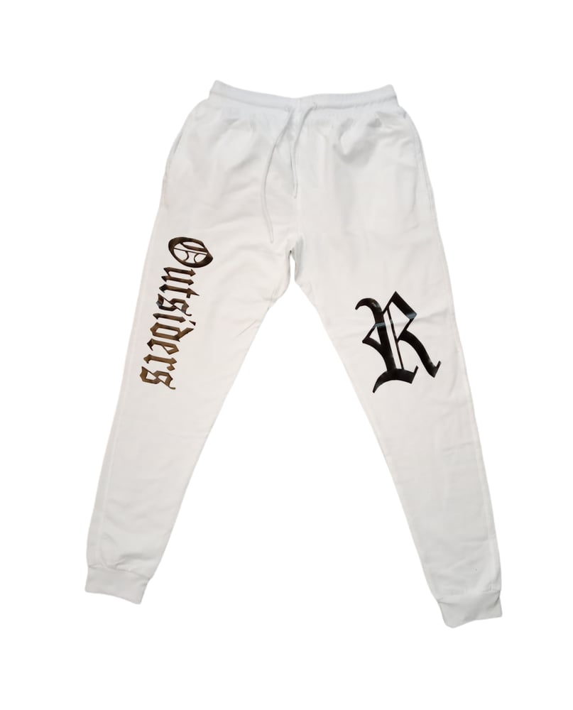 Image of Rebel Outsiders " White " Sweatpants 