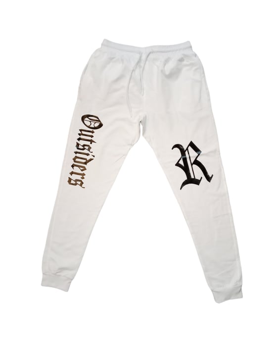 Image of Rebel Outsiders " White " Sweatpants 