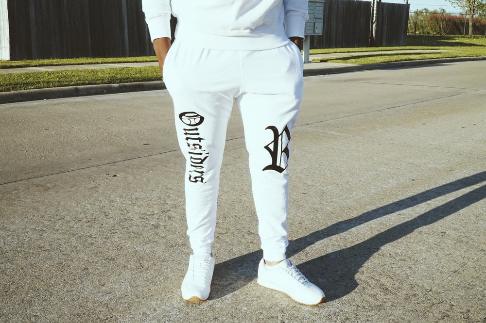 Image of Rebel Outsiders " White " Sweatpants 