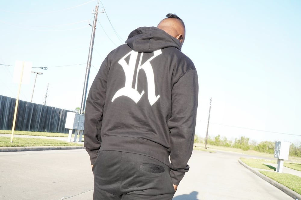 Image of Rebel Outsiders " Black " Hoodie and Sweatpants 2 -Piece Set 