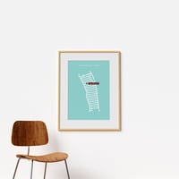 Image 5 of 'You Are Here' - Personalised map of the Harringay Ladder in light teal