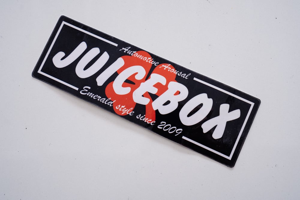 Image of Juicebox "Emerald Shamrock" Black Sticker