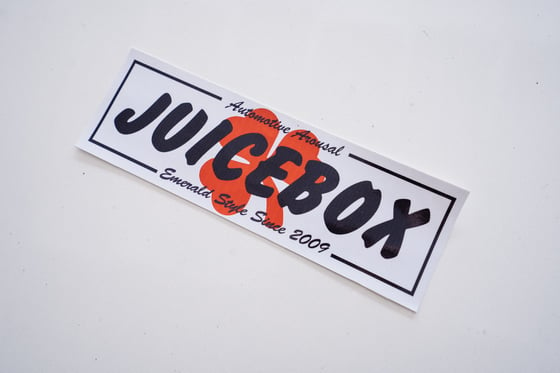 Image of Juicebox "Emerald Shamrock"  Red Sticker