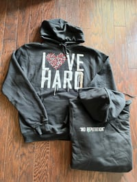 Love Hard HOODIE BLACK