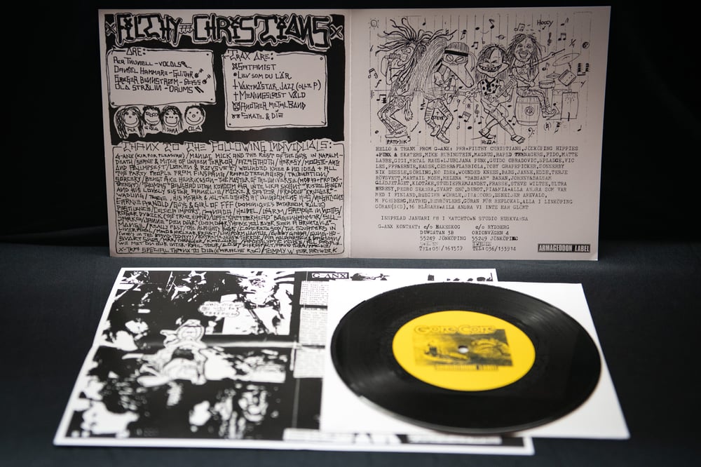 G-ANX / FILTHY CHRISTIANS split 7"