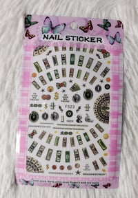 Money nail stickers