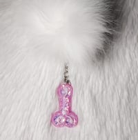 Pink Penis Sperm Keychain