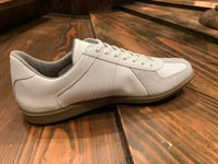 Image 2 of VEGANCRAFT original German army trainer white shoes made in Slovakia 