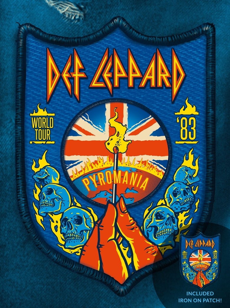 Image of Def Leppard Pyromania Tour poster
