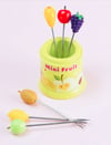 Fruity Fruit Forks Stainless Steel 6 pcs