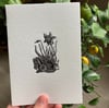 Spring Flowers - Wood Engraving 