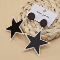 Image 5 of BlackStar Acrylic Fashion Earrings 