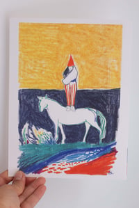 Image 2 of Print "Personaje sobre caballo"