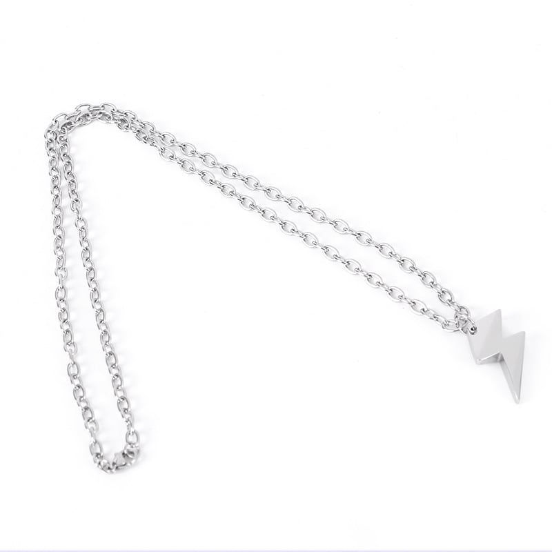 Lightning Bolt Necklace (Stainless Steel)