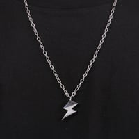 Image 2 of Lightning Bolt Necklace (Stainless Steel)