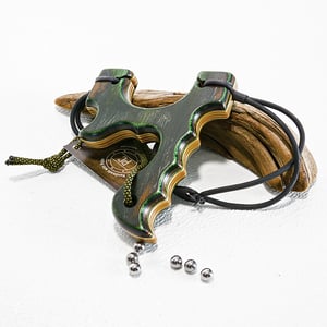 Image of Sling Shot The Menace, Catapult, Hunters Gift, Wooden Slingshot, Left or Right Handed Shooter