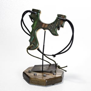 Image of Sling Shot The Menace, Catapult, Hunters Gift, Wooden Slingshot, Left or Right Handed Shooter