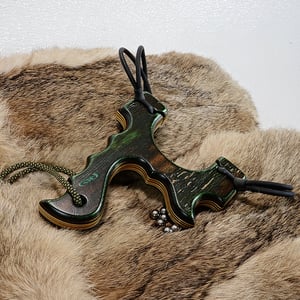 Image of Sling Shot The Menace, Catapult, Hunters Gift, Wooden Slingshot, Left or Right Handed Shooter