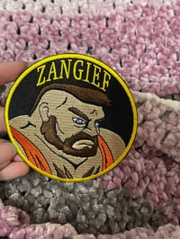 Image 1 of Zangief - Retro Street Fighter 3.5 inch wide iron on patch