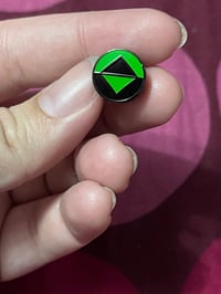 Image 1 of Mini PIDs icon - Viral Green icon - 0.5 inch pins