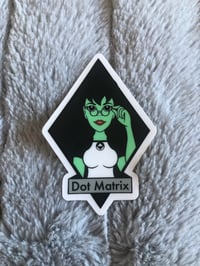 Image 1 of Reboot Dot Matrix Clear Vinyl Sticker