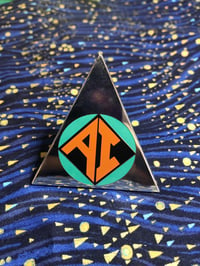 Image 1 of Seconds pin light scratches*** 2.25 inch Reboot AndrAIa hard enamel pin - Silver