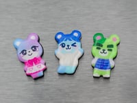 Image 1 of Cute 1.25" Animal Crossing Bear Magnets