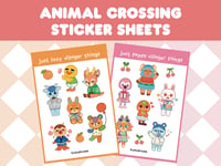 Image 1 of Animal Crossing Clear Vinyl Sticker Sheet 