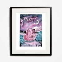 Image 1 of Pokemon Clefairy Print, watercolour Art. A4. Fan art.
