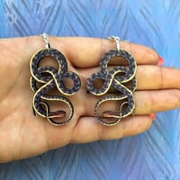 Image 2 of Large Snake Earrings