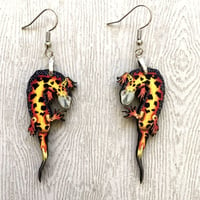 Image 1 of Firebelly Newt Earrings